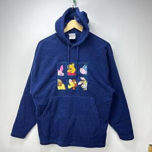 Vintage '90s Disney Winnie the Pooh Fleece Hoodie Small